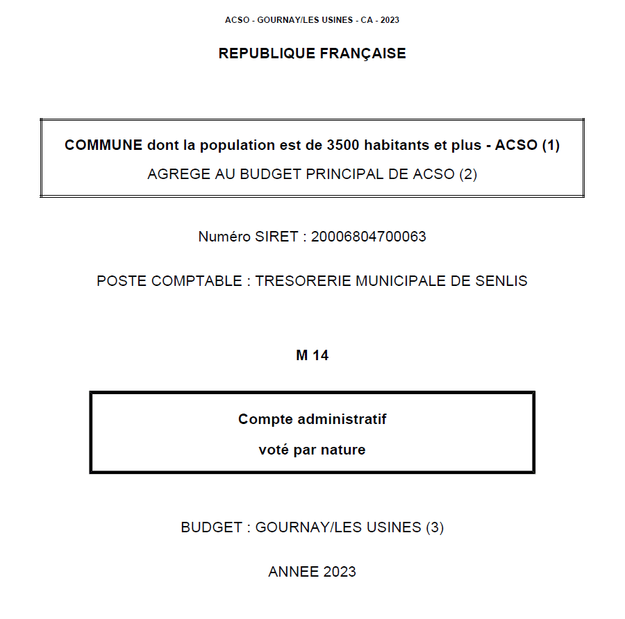 04 – BP 2023 BUDGET GOURNAY LES USINES