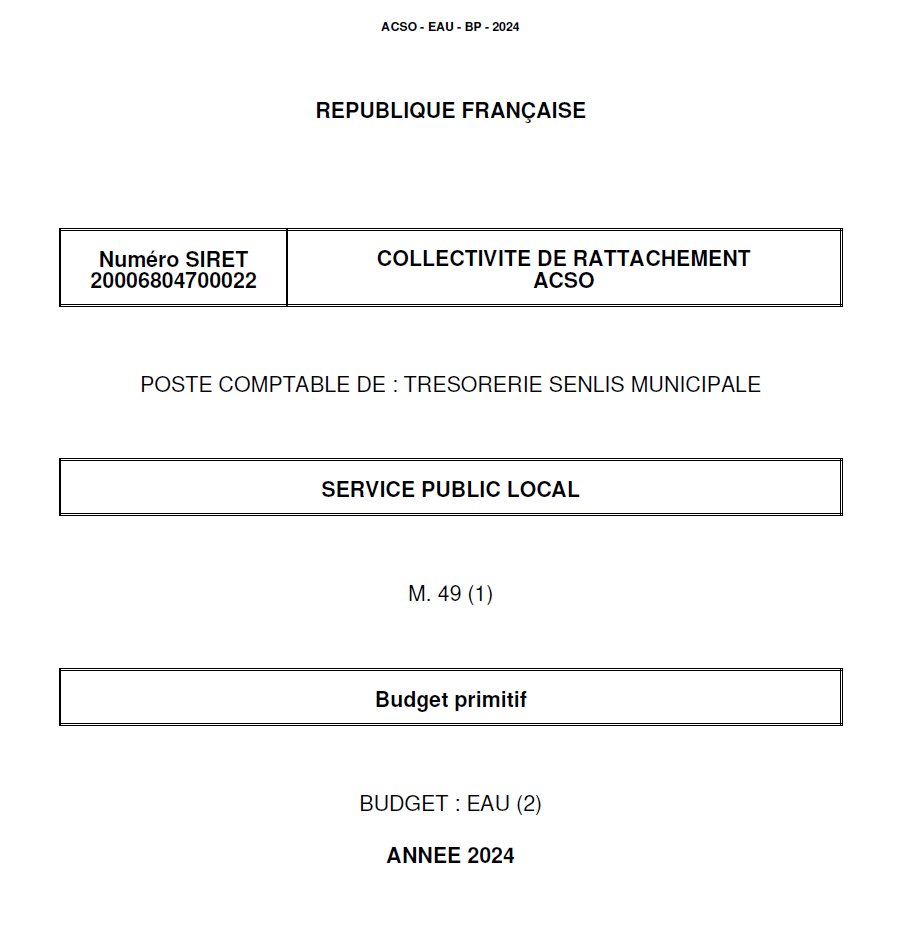 03 – BP 2024 BUDGET EAU