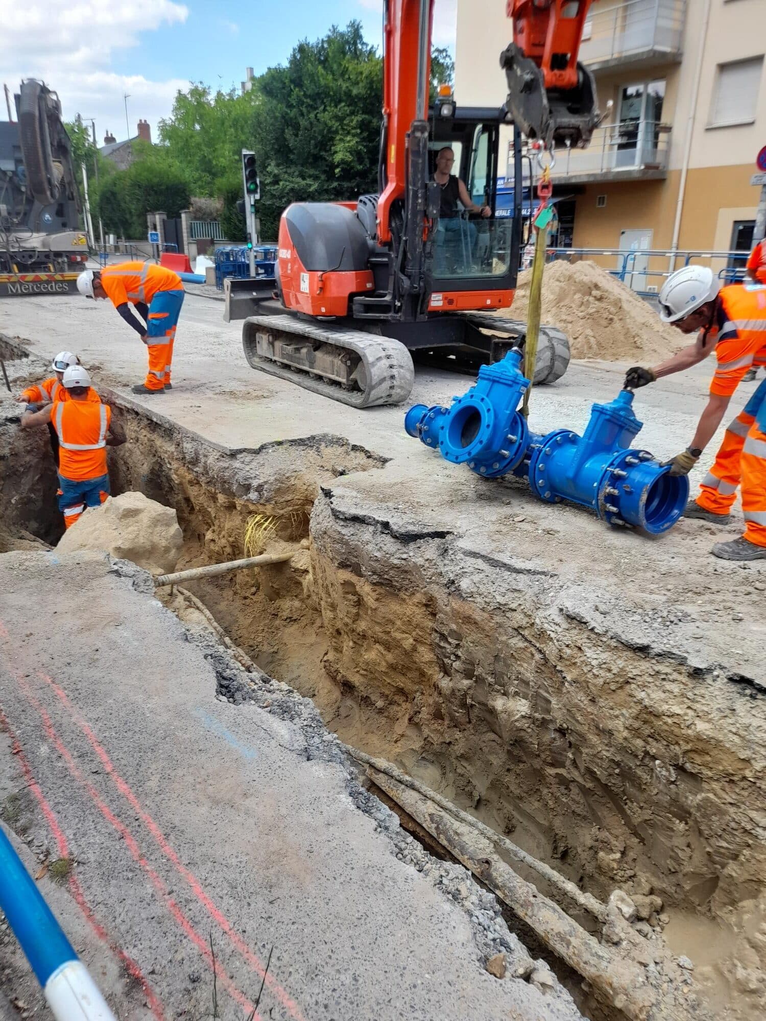 Travaux de modernisation reseaux d&rsquo;eau creil – RUE DU PLESSIS POMMERAIE