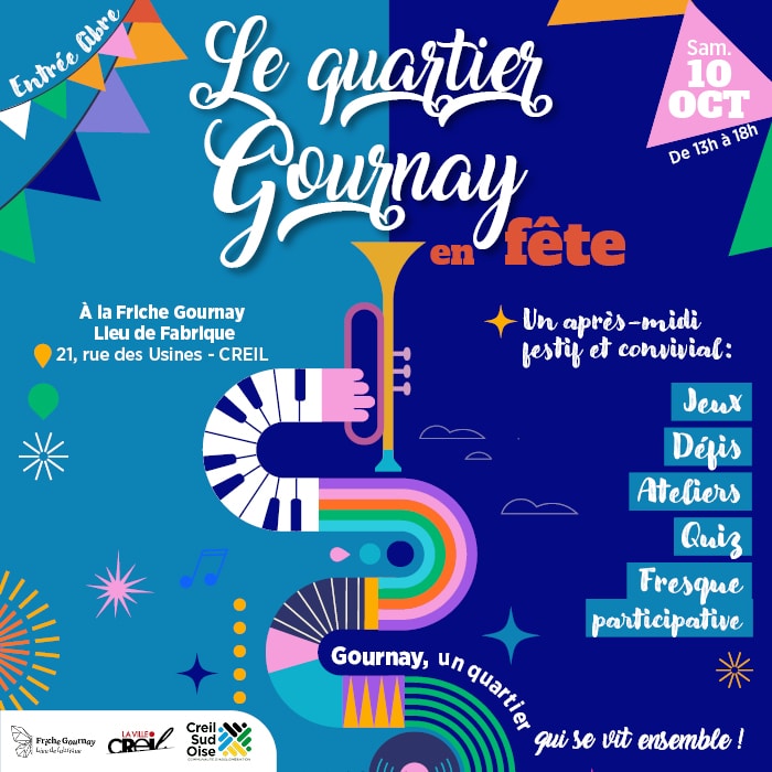 Fête de quartier Gournay : un après-midi de fête, de découvertes et de rencontres ! 
